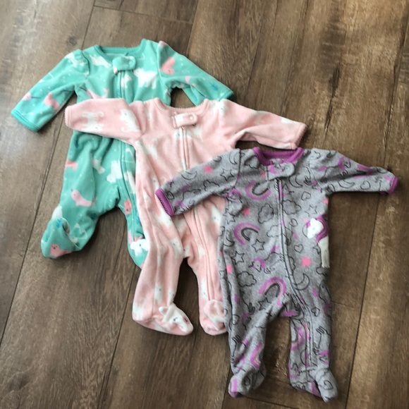 newborn fleece pajamas
